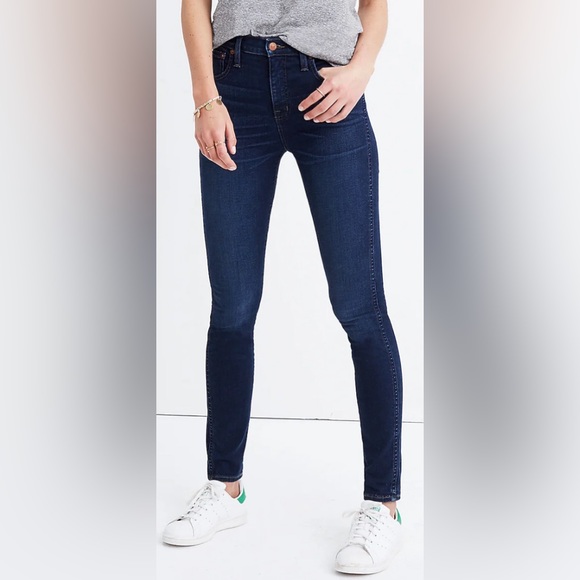 Madewell 10 Inch High Rise Skinny Jeans Hayes Wash F4684 Size 25